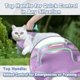 thumbnail image 4 of Cat Harness and Leash Set Escape Proof for Kitten Walking, Soft Adjustable Top Handle Vest Harnesses for Cats, Easy Control Breathable Reflective Small Medium Large, Violet Purple, XS, 4 of 10