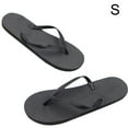 thumbnail image 1 of 1 par de sandalias planas con punta abierta Qarigey para mujer antideslizantes negro S, 1 of 6