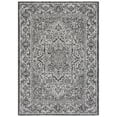 thumbnail image 4 of SAFAVIEH Courtyard April Geometric Indoor/Outdoor Area Rug, Black/Grey, 4' x 5'7", 4 of 9