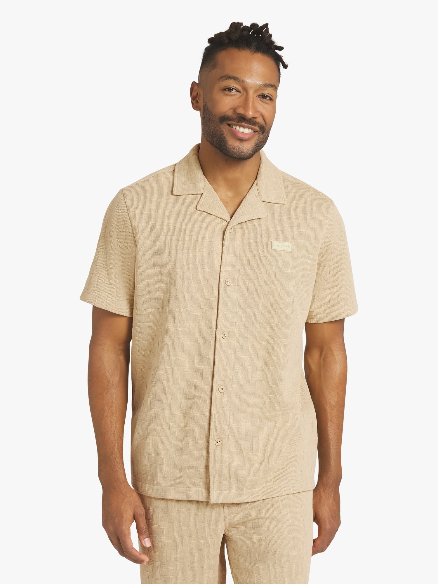 Dogg Supply by Snoop Dogg Big Men's Jacquard Knit Shirt, Sizes 4XL - 5XL