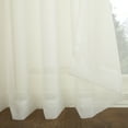 thumbnail image 4 of No. 918 Emily Extra-Wide Sheer Voile Sliding Door Patio Curtain Panel, 100"x84", Ivory, 4 of 6
