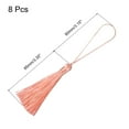 thumbnail image 2 of Unique Bargains 6.5' Silky Bookmark Tassels with Loop for DIY Craft Accessory, 8Pack Light Pink, 2 of 5