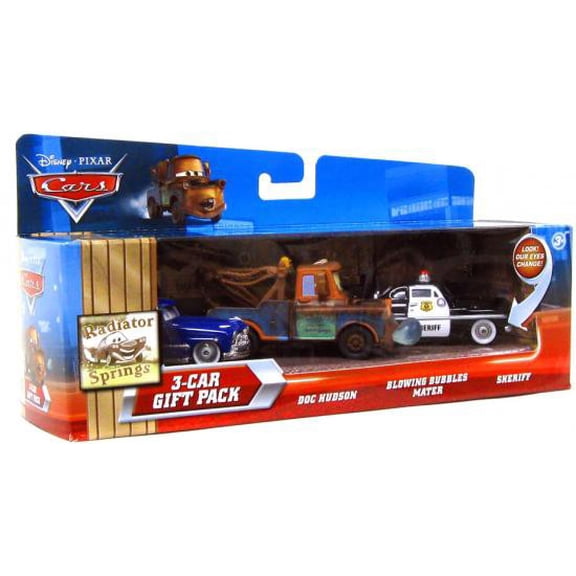 Disney Cars Radiator Springs Doc Hudson Diecast Car Set, 3 Pack