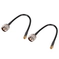 thumbnail image 1 of Adaptador de 2 piezas N macho a RP-SMA macho, cable coaxial pigtail RG58 de 20 cm, 1 of 4