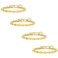 thumbnail image 2 of Pulseras Dama VentDepot ShineLoop 4 Pzas 16-21cm 5mm Acero Inoxidable oro, 2 of 4