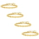thumbnail image 2 of Pulseras Dama VentDepot ShineLoop 4 Pzas 16-21cm 5mm Acero Inoxidable oro, 2 of 4