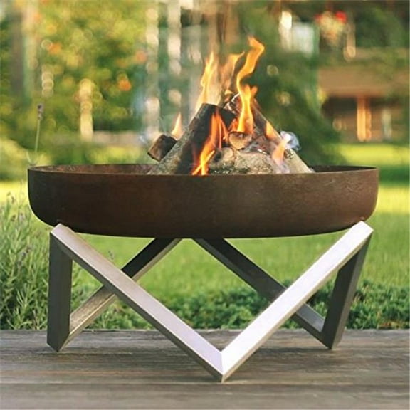 Solid Steel Fire Pit Memel - Medium