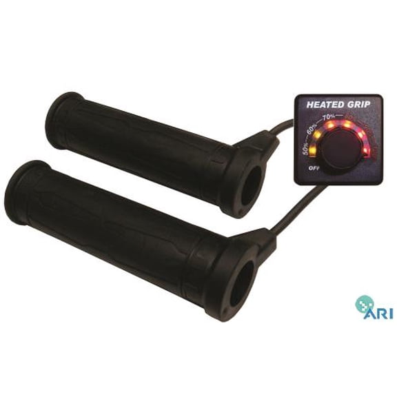Koso North America AM10710F Heated Grips with Muliti-Adjustment Switch for ATV or Snowmobile