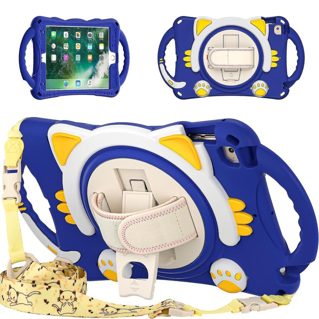 Para 10.2 Tablet 8th N 7th N Funda de gato con hombro S Pen H