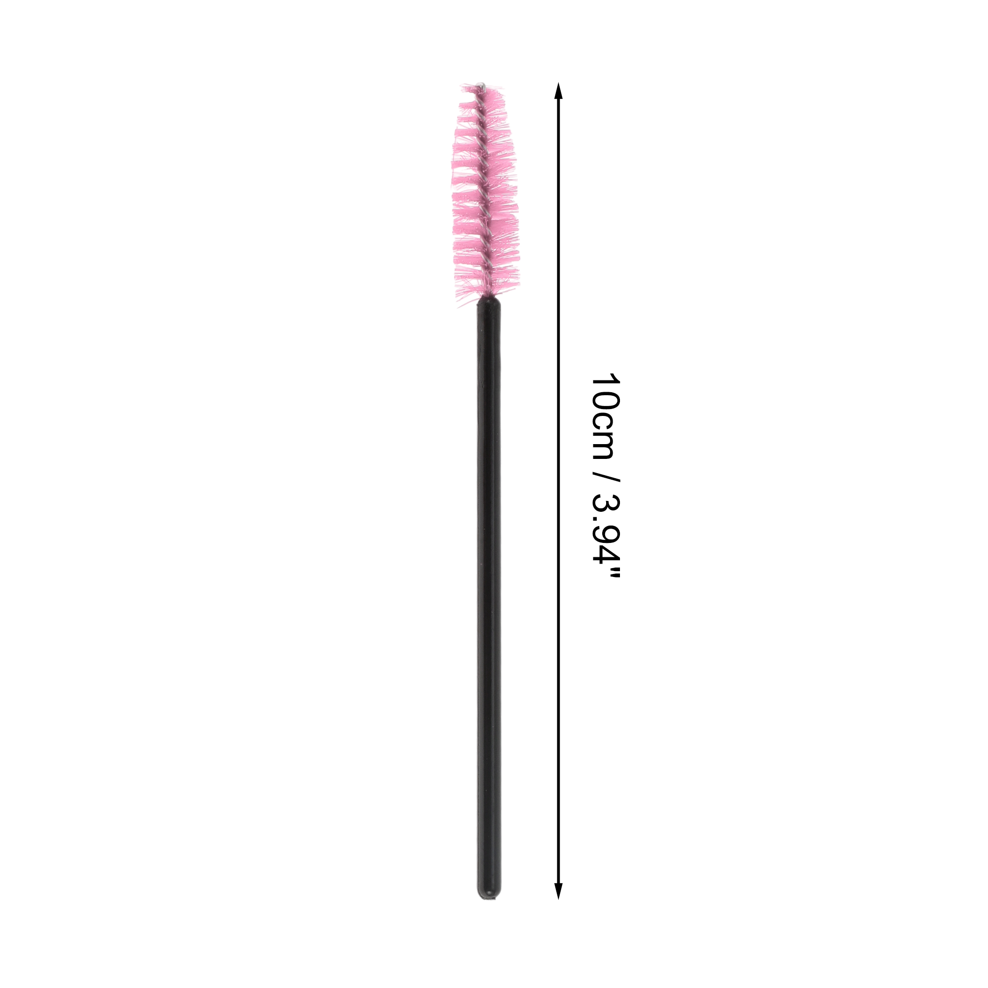 Unique Bargains Convenient Eyebrows Brushes for Travel 50 Pcs Black, Pink