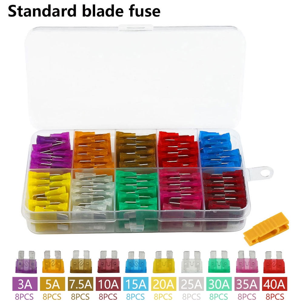 80Pack 40 AMP ATC/ATO Standard Regular Fuse Blade,Car Fuses Assortment Kit, Blade-type Automotive Fuses,Replacement Fuses for Car/RV/Truck/Motorcycle/Boat
