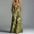 thumbnail image 6 of Dresses for Women Summer Casual Printed Dress Sleeveless Tank Dress Beach V-neck Sundress Dresses Long Dress, 6 of 7