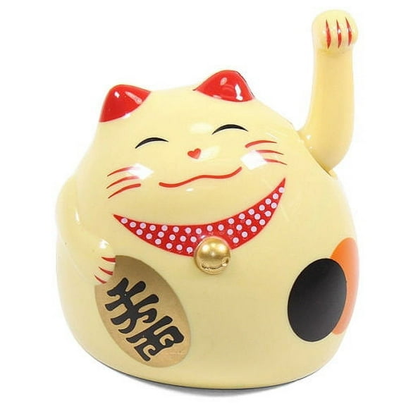 ERROR Small Gold Beckoning Fortune Happy Cat Maneki Neko Toy EHD