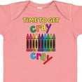 thumbnail image 4 of Inktastic Time to Get Cray Cray Crayons Humor Boys or Girls Baby Bodysuit, 4 of 5