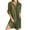 Army Green, variant on Aobny Blue Dressy Dresses for Women Linen Cotton Shirt Dress Collared Long Sleeve Mini Dresses Women