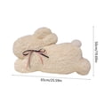 thumbnail image 3 of Easter Bunny Plush Toy, 50CM Soft Stuffed Animal Pillow, White Pink and Black Decorative Doll, Cozy Gift for Holiday and Birthday Celebrations, 19.68x9.84x1.96 Inches, 3 of 6