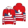 thumbnail image 4 of Zufioo USA Switzerland Design Fleece Comfortable Hoodie for Mens,Sweatshirt for Men,Pullover Hooded Sweatshirt for Men -Small, 4 of 5