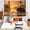 Bear, variant on Polar Bear Mother and Cub Tapestry, Arctic Iceberg Ocean Wildlife Wall Hanging, Nature Landscape Tapestry for Bedroom Living Room, 40x30in