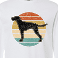 thumbnail image 4 of Inktastic Vizsla Dog Retro Sunset Long Sleeve T-Shirt, 4 of 5