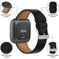 thumbnail image 3 of Bracelets Classiques en Cuir Véritable pour Fitbit Versa 2 Versa Lite, 3 of 8