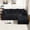 Black + Corduroy + Foam + 3 Seat+right, variant on Modern Chenille Soft Cushion Combination Sofa Set, Modular L - Shaped Combination Living Room Sofa Set, Free - Combination Living Room And Tatami Room Sofa (side Chaise Longue)Black