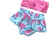 thumbnail image 4 of Seyurigaoka Girls Swimming Clothes Set, Halter Neck Tops and Printing Shorts, 4 of 7