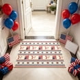 thumbnail image 1 of Deeceymbur Patriotic Independence Day Carpet Flag Rug Bathroom Mat Coffee Table Mat Entrance Door Mat Polyester Non-Slip, 1 of 6