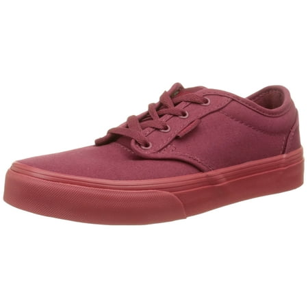 burgundy check vans