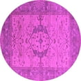 thumbnail image 1 of Ahgly Company Indoor Round Oriental Pink Industrial Area Rugs, 7' Round, 1 of 4