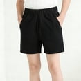 thumbnail image 2 of Unisex Shorts for Girls Boys Lightweight Elastic Waist Pull on Bermuda Shorts with Pockets 3-4 Years, 2 of 6
