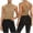 Khaki, variant on Womens Sleeveless Open Back Tank Tops Casual Loose Fit Summer Cropped Yoga Backless Athletic Workout Shirts