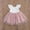 Pink a, variant on Spazoro Toddler Girls Dresses, Short Sleeve Fashion Round Neck Solid Color Butterfly Princess Dress for Child Girls Pink Size 2-3T