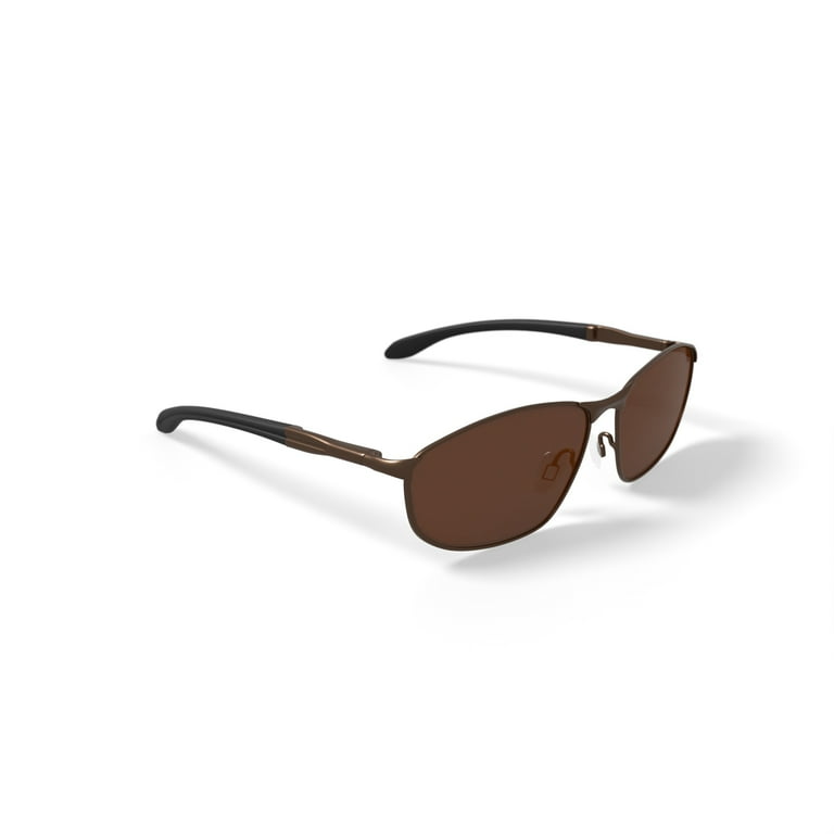 Dna Polarized Rx'able Sunglasses, Unisex, A3003, Brown, 64-13-131