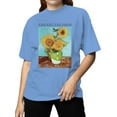 thumbnail image 2 of Sunflowers by Vincent Van Gogh Women's T-shirt, 2 of 3