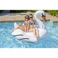 thumbnail image 4 of Poolmaster Jumbo Swimming Pool Float Rider, Swan, White Extra Large, 4 of 12