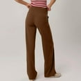 thumbnail image 4 of Wide Leg Pants Woman High Waist Yoga Pants Tummy Control Workout Leggings with Pockets Stretch Loose, 4 of 6