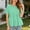 Mint Green Tops, variant on Casual Blouses For Women Summer Seasonal Puff Sleeve Tops Lightweight Relaxed Fit Short Sleeve Blouse Featuring Pleated Detail And Typography Print Trendy Shirt
