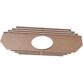 thumbnail image 2 of 28"W x 14"H x 7 3/8"ID x 3/8"T Chrysler Wood Fretwork Pierced Ceiling Medallion, Wood (Paint Grade), 2 of 3