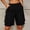 Black, variant on Women's Cargo Pants with Pockets, Solid Color Casual Drawstring Trousers