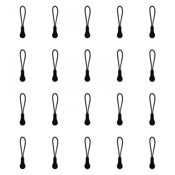 VANIDO 20pc Zipper Rope Replacement Set for Luggage,Suitcases,Coats & Backpacks