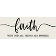 thumbnail image 2 of Carpentieri, Natalie 18x10 White Modern Wood Framed Museum Art Print Titled - Faith All Things Possible, 2 of 4