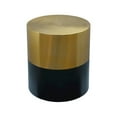 thumbnail image 5 of Meridian Furniture Sun Brushed Gold Top End Table with Matte Black Base, 5 of 6