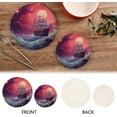 thumbnail image 4 of Coolnut Ship in Ocean Trivets Pot Holders Set of 2 Potholders for Kitchens Pure Cotton Thread Weave Trivets,Hot Pads for Kitchens,Coasters,Placemats,Spoon Rest for Cooking Home Decor, 4 of 7