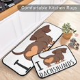 thumbnail image 4 of Retro Honey Bees Wildflowers Kitchen Mat Set of 2 Anti-Fatigue Kitchen Rug Set Non Slip Foam Cushioned Kitchen Runner Rugs and Mats Comfort Standing Mat for Farmhouse Doormat Laundry, 4 of 6