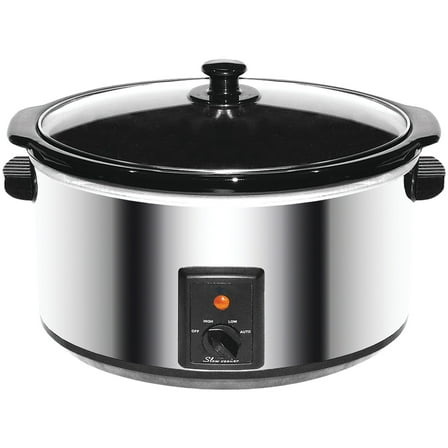Brentwood 8 qt Slow Cooker, Silver