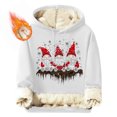 thumbnail image 1 of Sudadera con capucha para hombre, informal, a la moda, con estampado navideño, de manga larga y bolsillo, de poliéster, 1 of 5