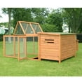 thumbnail image 3 of Wood Chicken Coop Rabbit Hen House Nest Huge Run Backyard Poultry Cage, 3 of 3