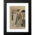 thumbnail image 2 of Keisai Eisen 14x18 Black Modern Framed Museum Art Print Titled - Pictures of Eastern Brocade (From the Series Famous Products of Edo) (C. Early 1820s), 2 of 5