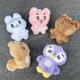 thumbnail image 3 of TXT Doll Member Llaveros SOOBIN YEONJUN BEOMGYU TAEHYUN Felpa Llavero Bolsa Colgante, 3 of 4