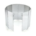 thumbnail image 1 of 10 Plates Foldable Windscreen for Outdoor Camping Stoves Gas Wind Screens Windshield Silver, 1 of 7